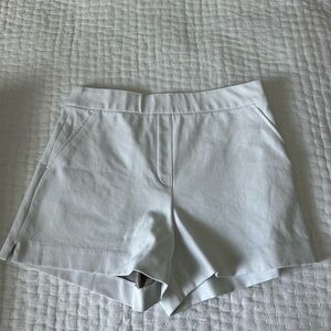 SPANX High Waist White Shorts with Tailored Fit